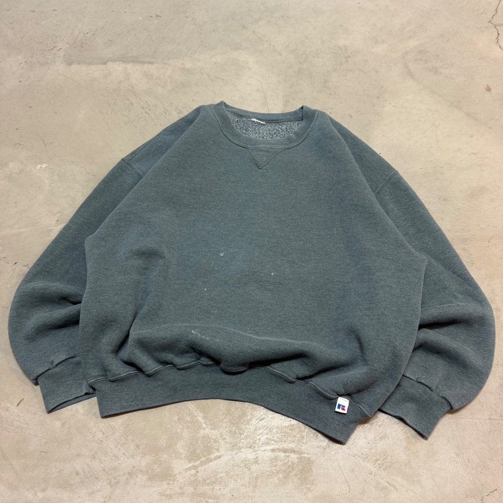 Vintage 90s Grey Russell Athletic Crewneck Sweatshirt